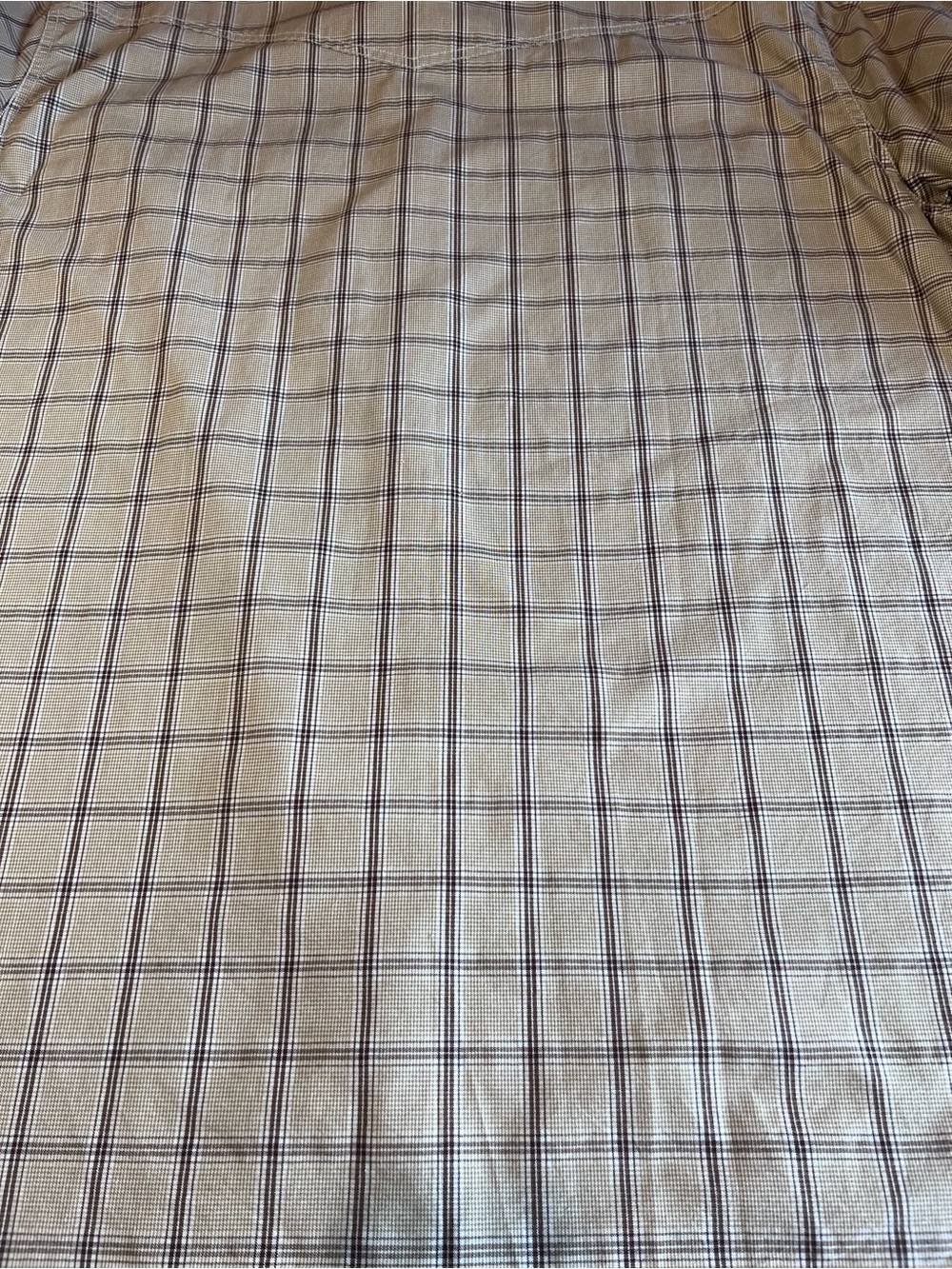 Men's Tan Plaid Pearl Snap Shirt by Blue Ranchwear -Size XXL - Picture 10 of 12